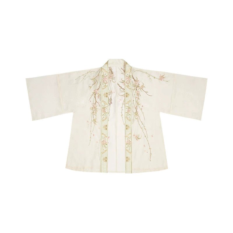 Xinghuayue Duijin Hanfu Set—Embroidered Jacket & Gradient Song Pants - Image 7