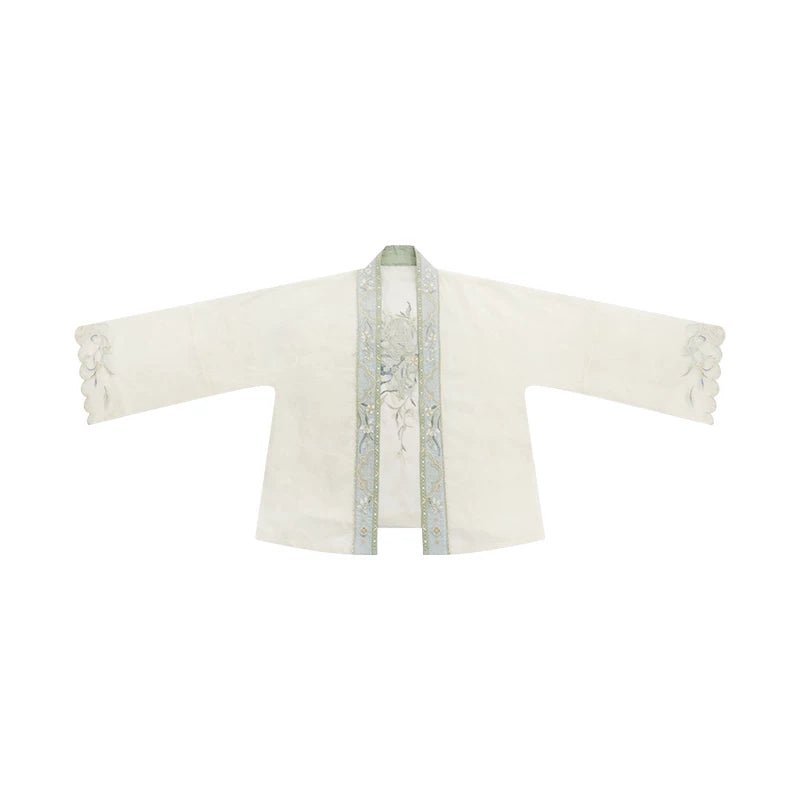 (Pre-Order)Clear Light - Embroidered Tencel Pojian Duijin & Poqun Set - Image 3
