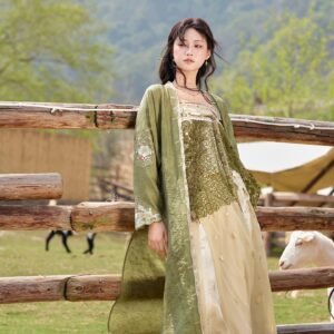 [Pear Blossom] Embroidered Song Style Hanfu Set