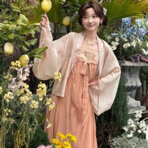 [Crimson Cloud] Tang Style Lyocell Hanfu Set