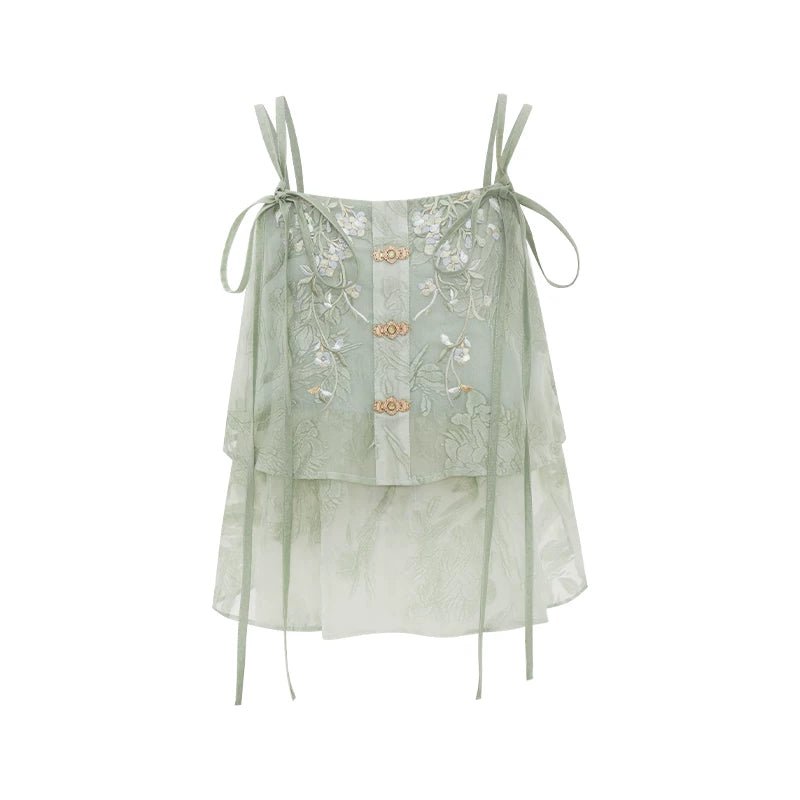 (Pre-Order)Clear Light - Embroidered Tencel Pojian Duijin & Poqun Set - Image 4