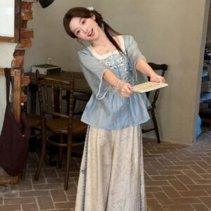 [Cool Moon] Modern Hanfu 2-Piece Set