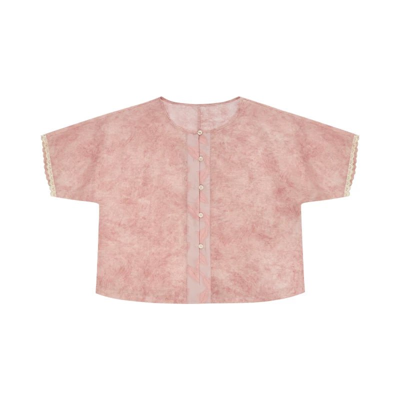 Spring Whisper - Modern Pink Hanfu 3-Piece Set - Image 4