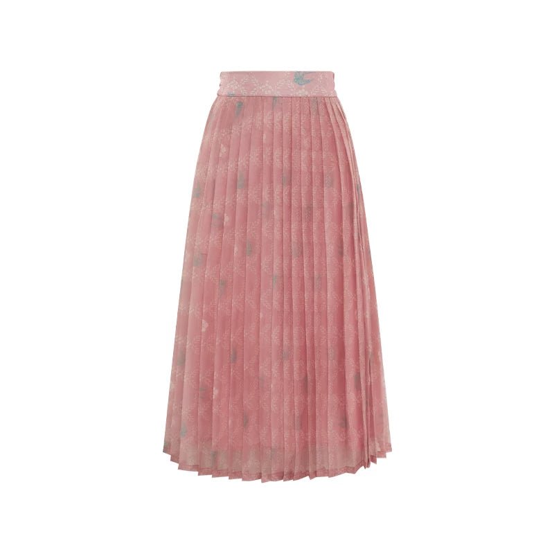 Spring Whisper - Modern Pink Hanfu 3-Piece Set - Image 5